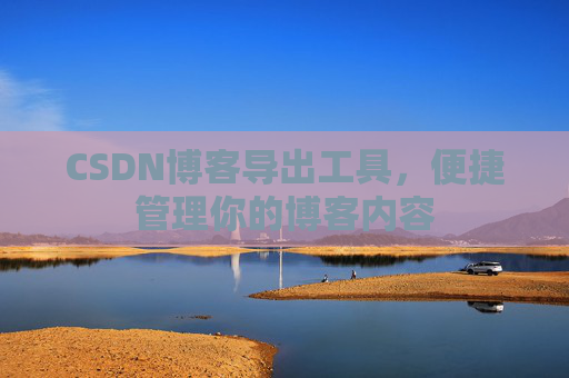 CSDN博客导出工具，便捷管理你的博客内容
